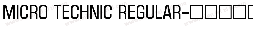 Micro Technic Regular字体转换